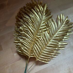 Gold fern leaves (8)